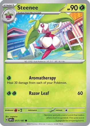 Steenee (OBF-017) (Reverse Holofoil)