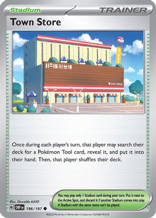 Town Store (OBF-196) (Reverse Holofoil)