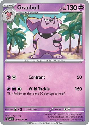 Granbull (OBF-088) (Reverse Holofoil)