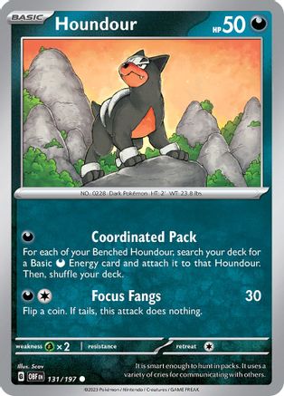 Houndour (OBF-131) (Reverse Holofoil)