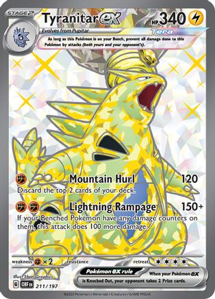 Tyranitar ex (OBF-211) (Holofoil)