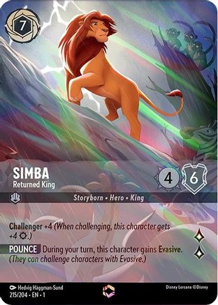 Simba - Returned King (Enchanted) (1-215) (Holofoil)