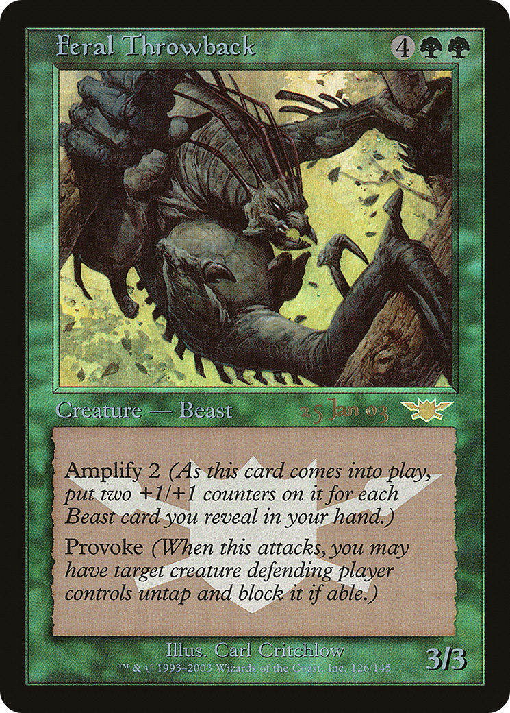 Feral Throwback (PRE-126) (Foil)