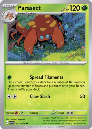 Parasect (MEW-047) (Reverse Holofoil)