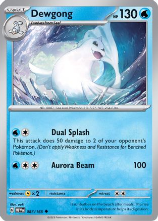Dewgong (MEW-087) (Reverse Holofoil)