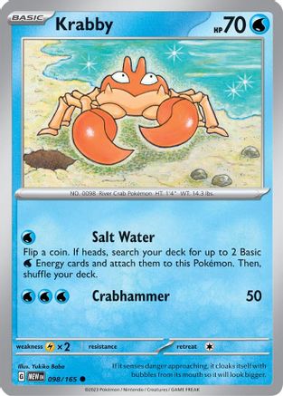 Krabby (MEW-098) (Reverse Holofoil)