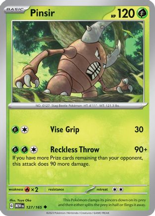 Pinsir (MEW-127) (Reverse Holofoil)
