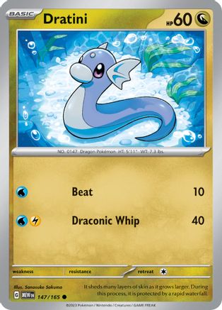 Dratini (MEW-147) (Reverse Holofoil)