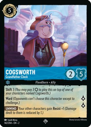 Cogsworth - Grandfather Clock (2-142) (Cold Foil)