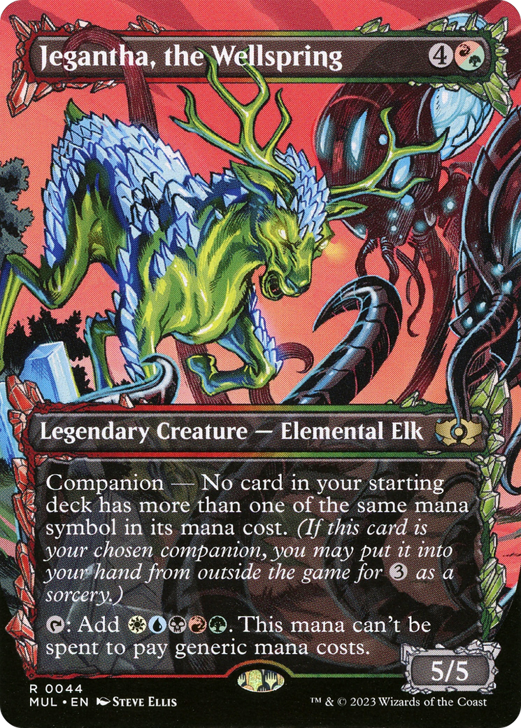 Jegantha, the Wellspring (MUL-044) (Showcase) (Borderless) (Foil)