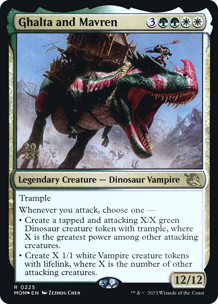 Ghalta and Mavren (PRE-225S) (Foil)