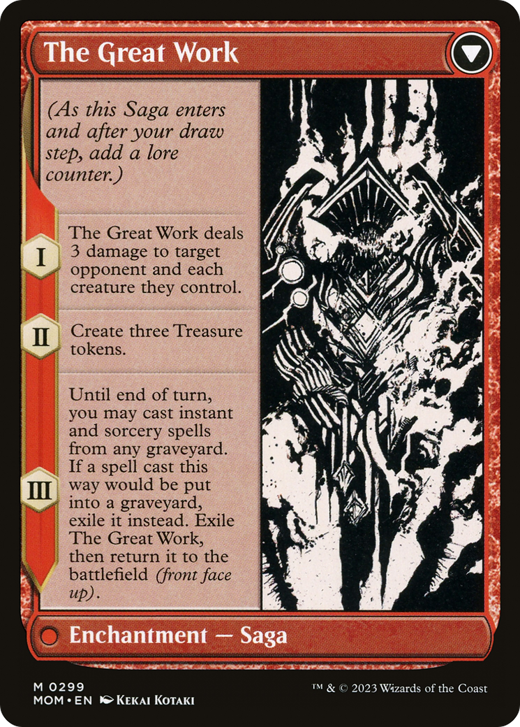 Urabrask // The Great Work (MOM-299) (Showcase) (Borderless) (Foil)