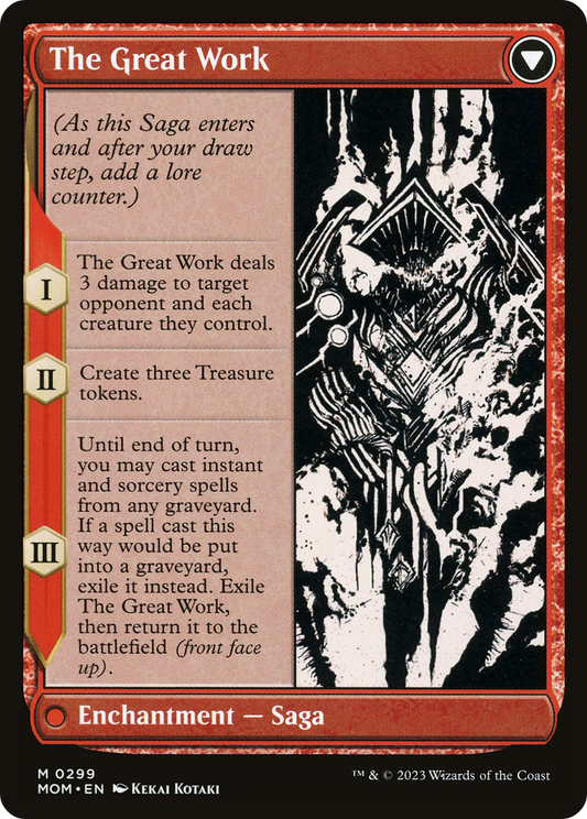 Urabrask // The Great Work (MOM-299) (Showcase) (Borderless) (Foil)