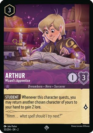 Arthur - Wizard's Apprentice (2-035) (Cold Foil)