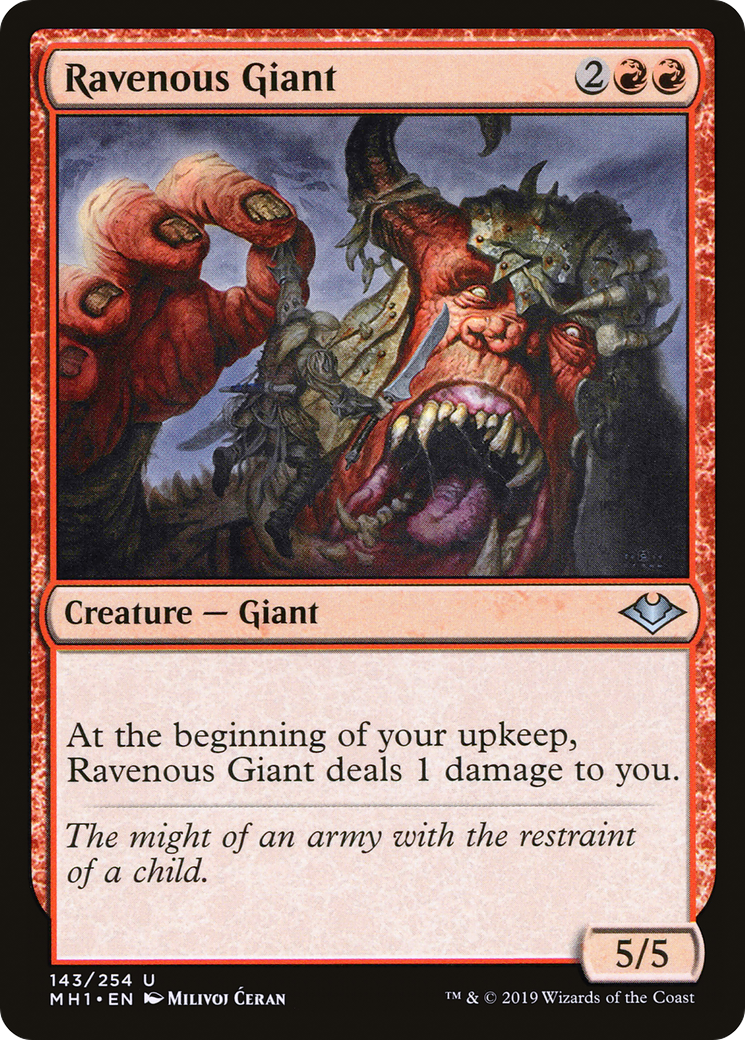 Ravenous Giant (MH1-143) (Foil)