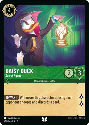 Daisy Duck - Secret Agent (2-076) (Cold Foil)