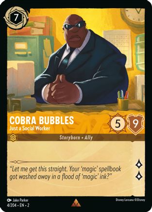 Cobra Bubbles - Just a Social Worker (2-004) (Cold Foil)