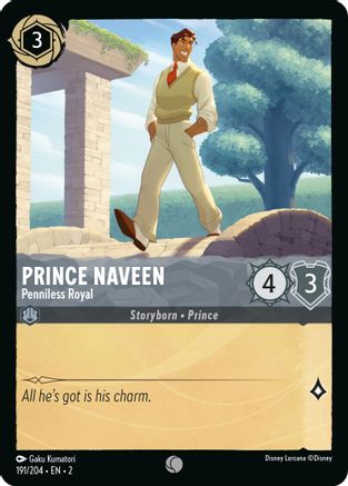 Prince Naveen - Penniless Royal (2-191) (Cold Foil)