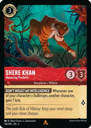 Shere Khan - Menacing Predator (2-126) (Cold Foil)