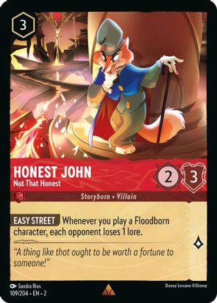 Honest John - Not That Honest (2-109) (Cold Foil)