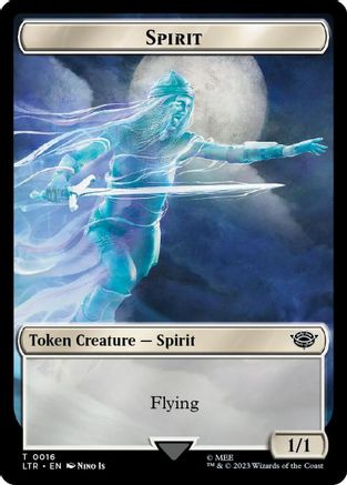 Spirit // Food (0023) Double-Sided Token (Surge Foil) (LTR-16 // 23)