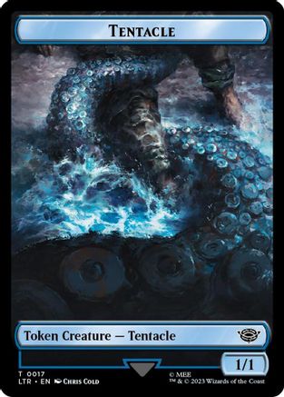 Tentacle // Food (0023) Double-Sided Token (Surge Foil) (LTR-17 // 23)