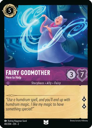 Fairy Godmother - Here to Help (2-040) (Cold Foil)