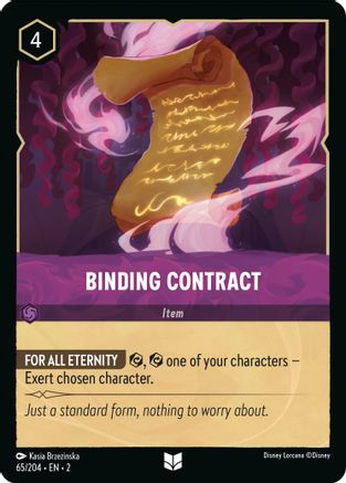 Binding Contract (2-065) (Cold Foil)