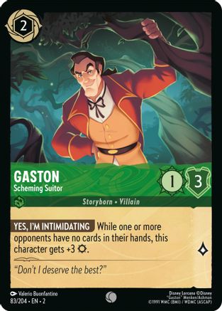 Gaston - Scheming Suitor (2-083) (Cold Foil)