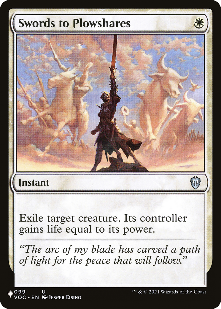 Swords to Plowshares (LIST-VOC-99)
