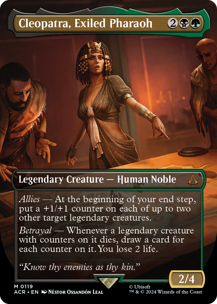 Cleopatra, Exiled Pharaoh (ACR-119) (Borderless) (Foil)