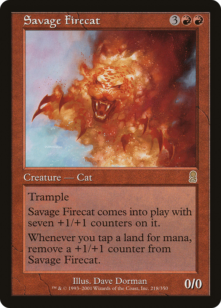 Savage Firecat (ODY-218) (Foil)