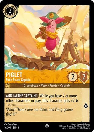 Piglet - Pooh Pirate Captain (3-016)