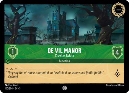 De Vil Manor - Cruella's Estate (3-100) (Cold Foil)