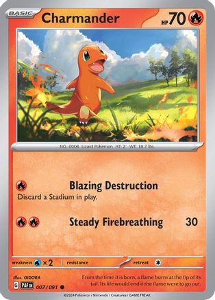 Charmander (PAF-007) (Reverse Holofoil)