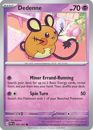 Dedenne (PAF-036) (Reverse Holofoil)