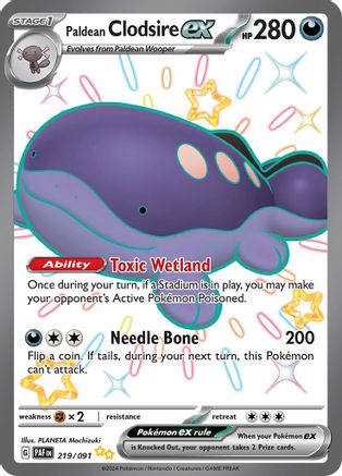 Paldean Clodsire ex (PAF-219) (Holofoil)