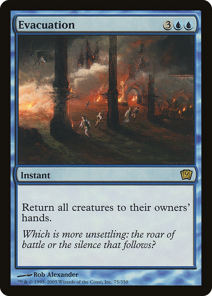 Evacuation (9ED-075★) (Foil)
