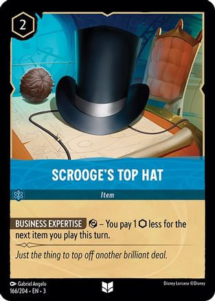 Scrooge's Top Hat (3-166) (Cold Foil)
