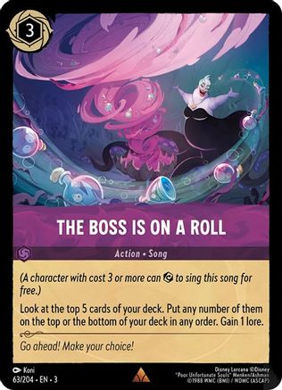 The Boss is on a Roll (3-063)