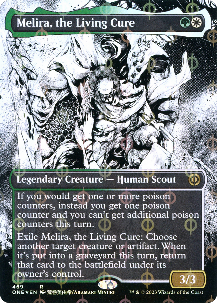 Melira, the Living Cure (ONE-469) (Showcase) (Borderless) (Compleat Foil)