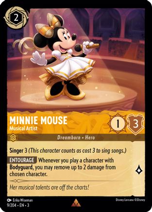 Minnie Mouse - Musical Artist (3-009) (Cold Foil)