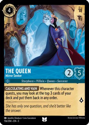 The Queen - Mirror Seeker (3-156) (Cold Foil)