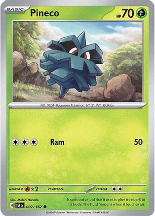 Pineco (TEF-002) (Reverse Holofoil)