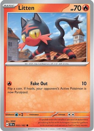Litten (TEF-032) (Reverse Holofoil)