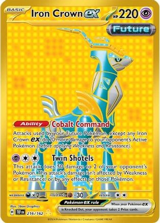 Iron Crown ex (TEF-216) (Holofoil)
