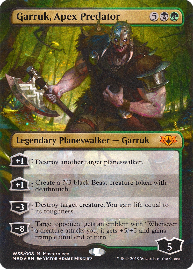 Garruk, Apex Predator (MED3-WS5) (Borderless) (Foil)