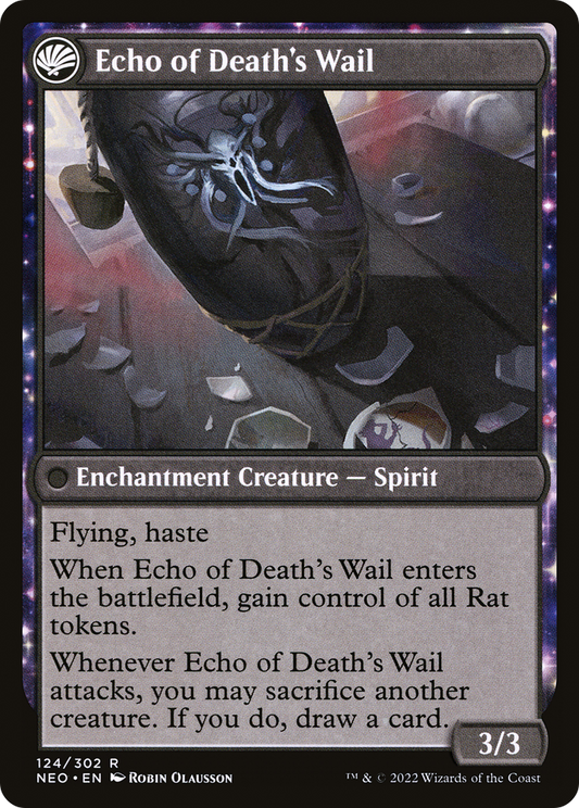 Tribute to Horobi // Echo of Death's Wail (NEO-124) (Foil)