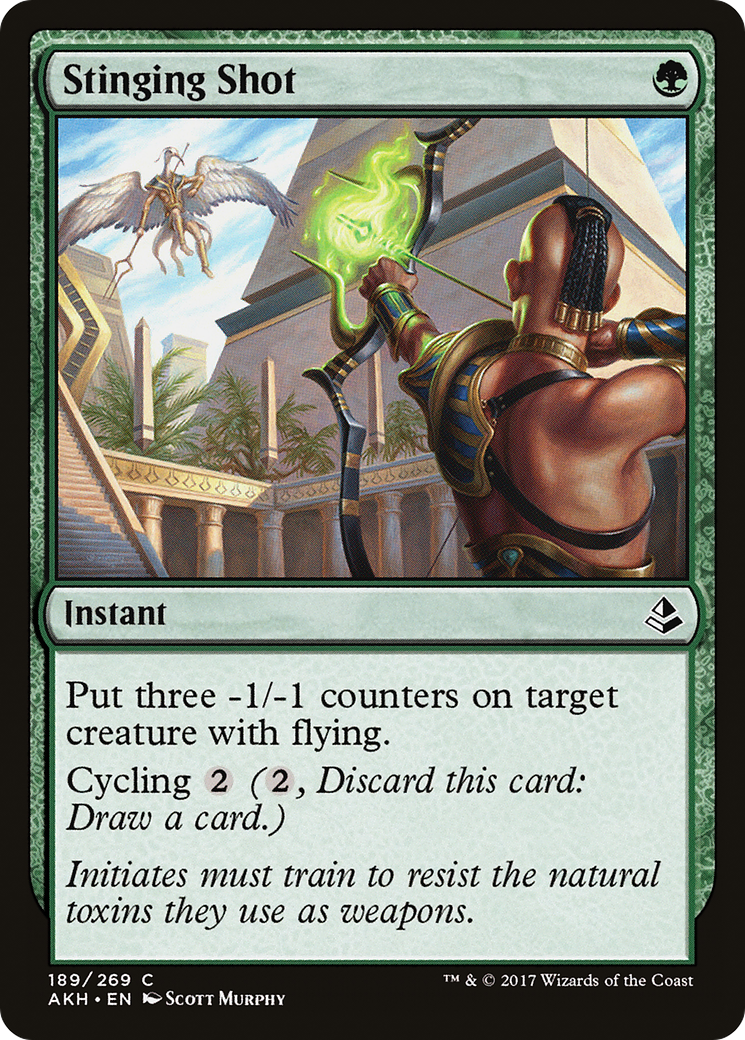 Stinging Shot (AKH-189) (Foil)