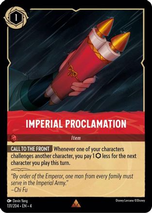 Imperial Proclamation (4-131) (Cold Foil)